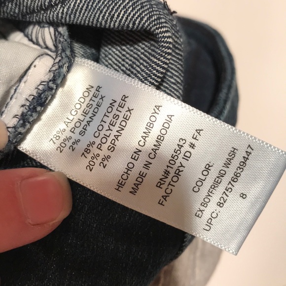 NWOT Daisy Fuentes button down denim Jean skirt 8 - Picture 6 of 7